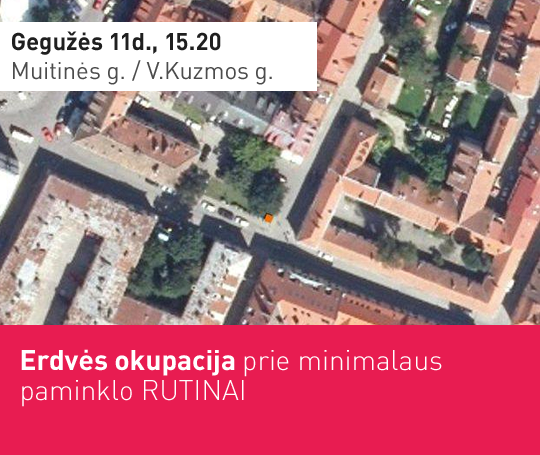 Erdvės okupacija: prie minimalaus paminklo RUTINAI